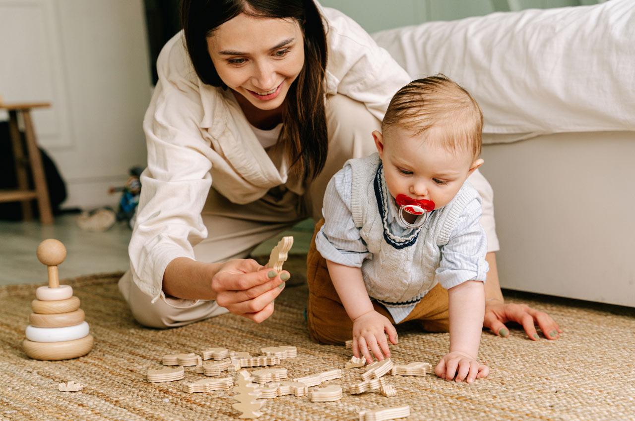 Jouet en bois pour les tout-petits - Bébé bébé de 1 an Jouet Carottes |  Forme et tailles de fruits Tri des blocs de puzzle en bois Jeu Meilleurs
