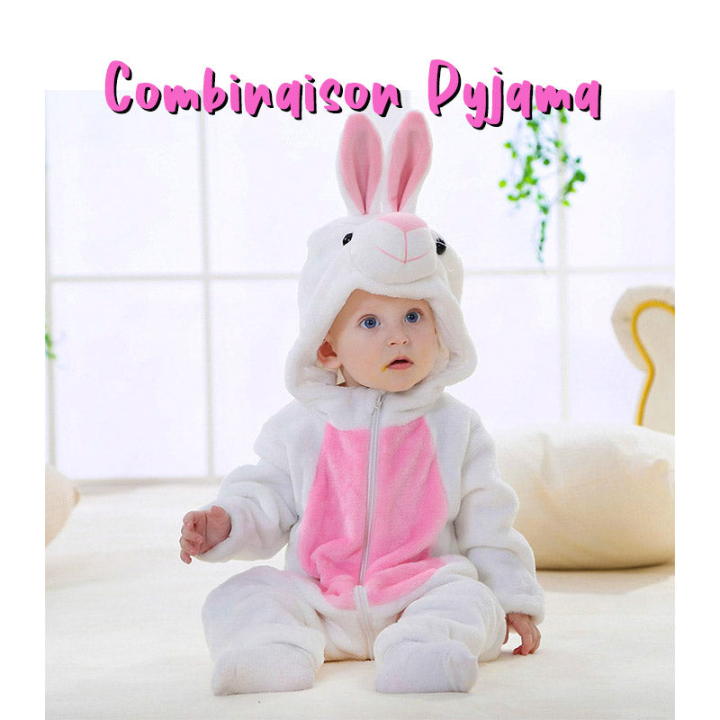 Animal pajama jumpsuit for babies