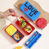 Boite pour gouter repas avec couverts - Funnykids™