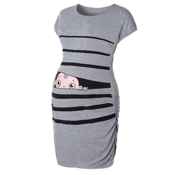 Robe de grossesse à imprimé original - Mon Petit Ange