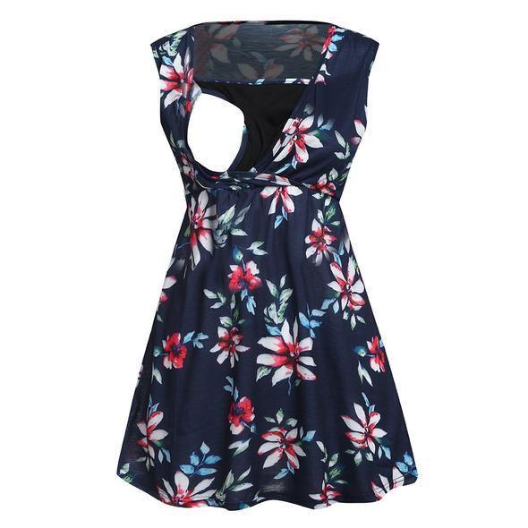 Robe de grossesse à imprimé floral - Mon Petit Ange