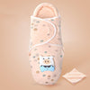 Sac de couchage orange avec petit cochon pour emmailloter bébé