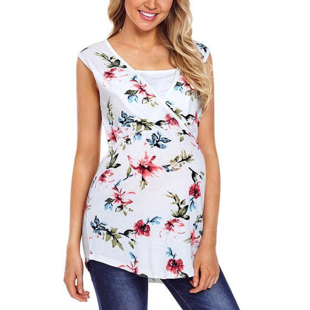 Robe de grossesse à imprimé floral - Mon Petit Ange