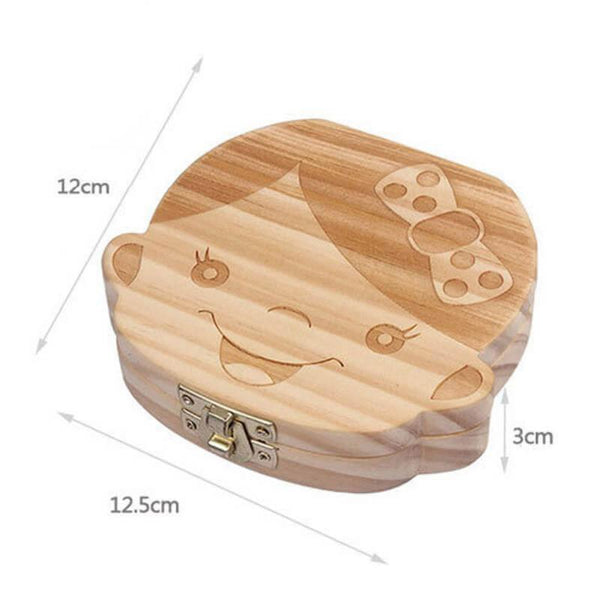 Boite souvenir à dents de lait en bois dimensions