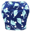 Couche de natation avec des dessins de baleines bleues pour enfant