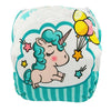 Couche de natation pour enfant motif licorne rose