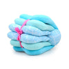 Coussin d'allaitement pour bébé bleu emballé