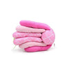 Coussin d'allaitement pour bébé rose replié pour un rangement facile