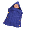 Gigoteuse en tricot bleu pour enfant la nuit