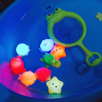 Jouet de bain lumineux en forme d'animaux marins - Mon Petit Ange