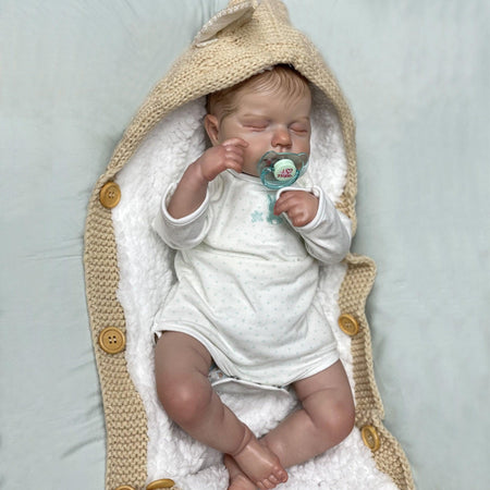 Bébé reborn garçon avec les yeux fermés - Léo - Mon Petit Ange