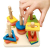 Jeu éducatif d'assemblage en fonction des formes et des couleurs pour enfant