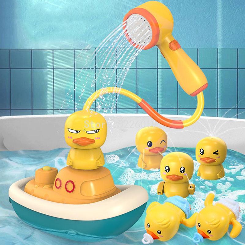 KINDIARY Jouet de bain pour bébé pour tout-petits, robinet de douche et  pompe à eau de baignoire à piles en forme de tournesol pour nourrissons :  : Jeux et Jouets