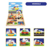 Jouet educatif puzzle en bois montessori pour enfant modele avec des voitures et avions