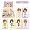Jouet educatif puzzle en bois montessori pour fille