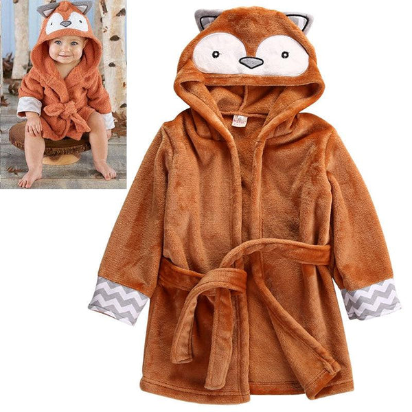 Peignoir de bain pour bébé renard