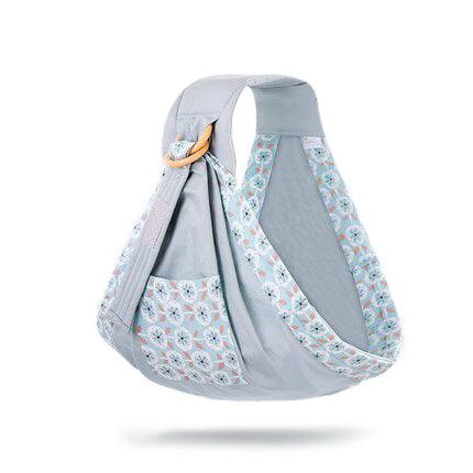 Porte bébé en écharpe sling gris