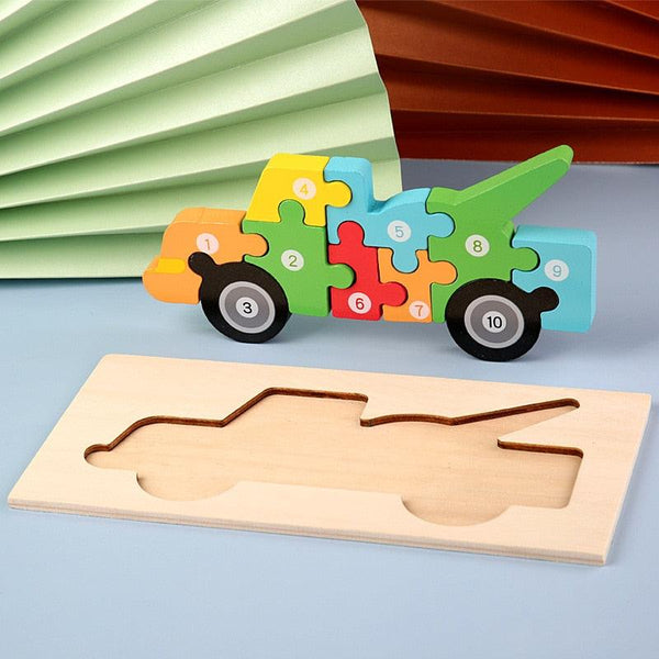 Puzzle Montessori en forme d'animaux - Mon Petit Ange