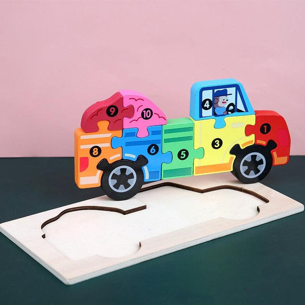 Puzzle Montessori en forme d'animaux - Mon Petit Ange