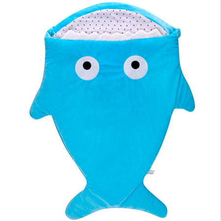 Sac de couchage pour bébé requin bleu