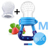 Sucette à fruit pour bébé bleu moyenne