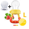 Sucette à fruit pour bébé jaune grande