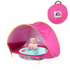 Tente de plage rose foncé anti UV pour enfant