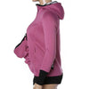 Veste maternité rose de profil