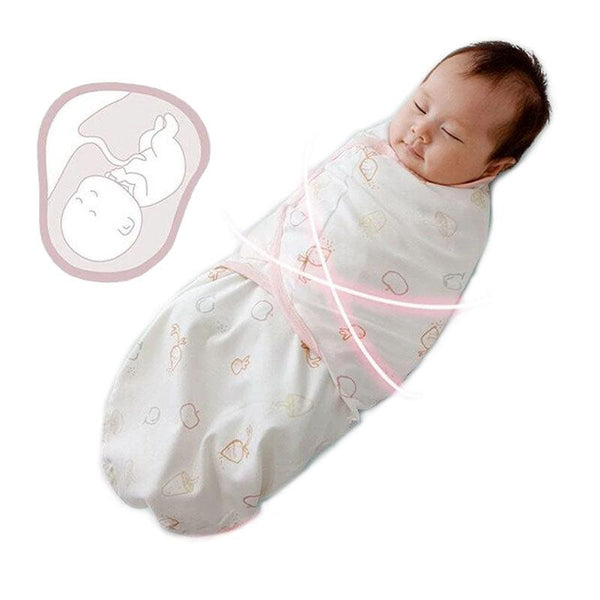Mecmbj Couverture Emmaillotage Bébé 0-6 Mois - Coton Doux Avec Velcro - Design Utérus