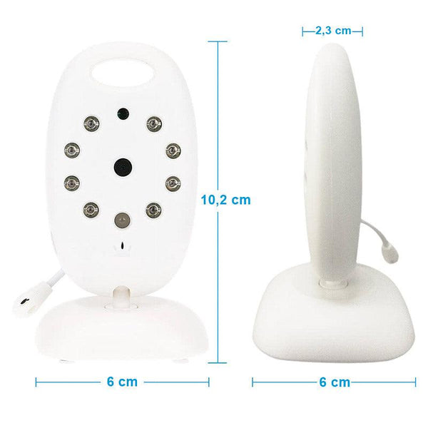 Dimensions de la caméra Moniteur vidéo à vision nocturne pour surveiller bébé