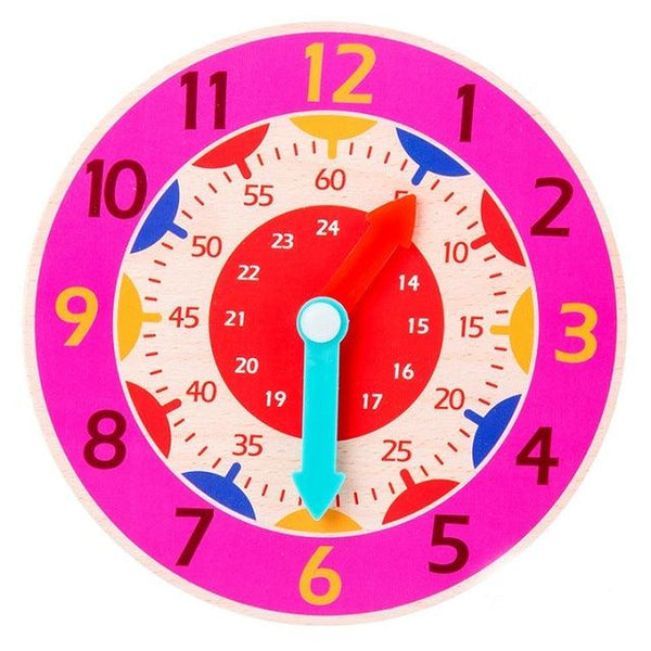 Horloge en Bois Montessori - Mon Petit Ange