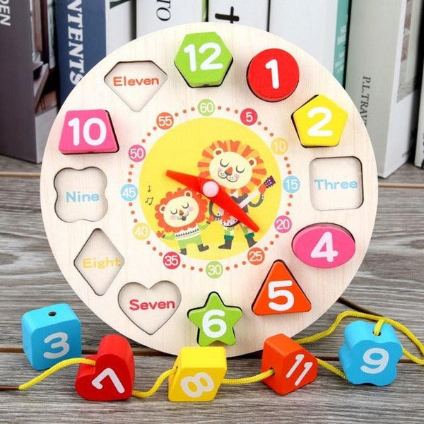 Horloge Puzzle montessori en Bois - Mon Petit Ange