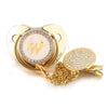 Initial Gold Pacifier &amp; Pacifier Clip - Babystyle™