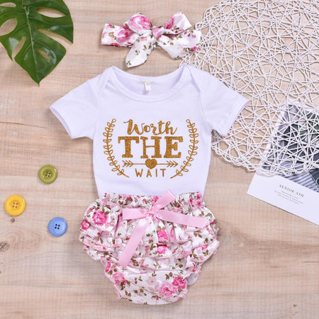 Ensemble pyjama fleuri pour bébé - Mon Petit Ange