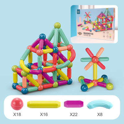 jeux montessori blocs de construction magnétiques