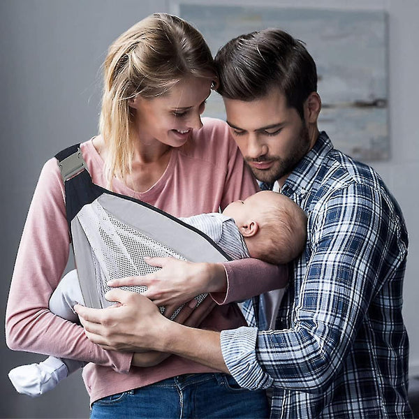 Porte-bébé Réglable En Coton/polyester - Pour Nouveau-nés à 3 Ans (jusqu'à 15 Kg), Gris