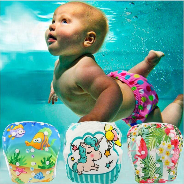 Couche piscine pour bébé lavable et réglable