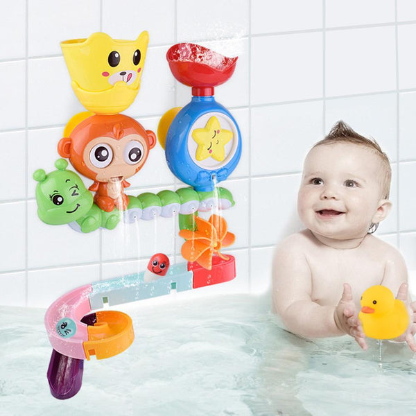 44PCS - Jouets de bain pour bébés, ventouse murale, piste de course en  marbre, baignoire pour enfants, jeu d