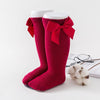 Paire de chaussette rouge avec noeuds de papillon pour bébé - Mon Petit Ange