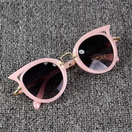 Lunette de soleil petit chat rose pour enfant