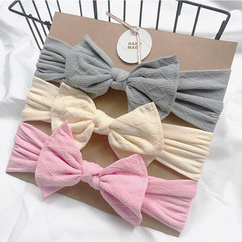 Bandeau fille 3 couleurs unies (lot de 3) - Mon Petit Ange