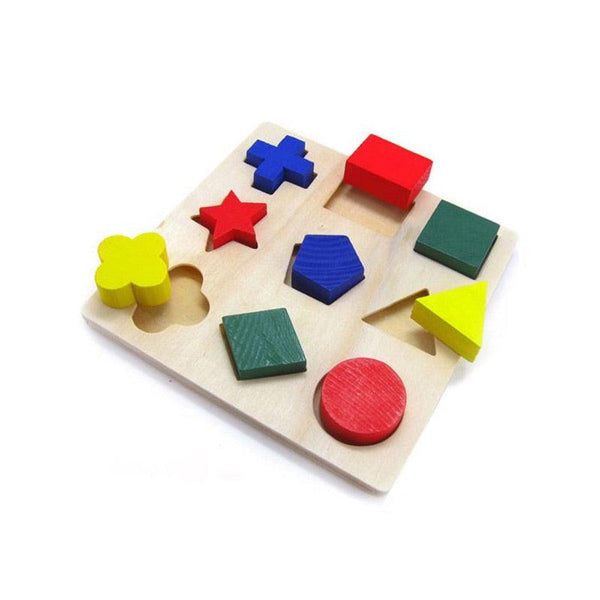 Jouet Enfant 2 Ans géométriques en Bois Montessori Puzzles pour Bebe
