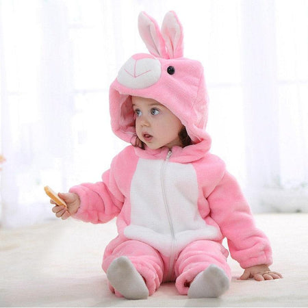 Combinaison Pyjama Rose Stitch Animaux Déguisement Enfants