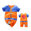 Pyjama manga pour bebe style Naruto de face et de dos
