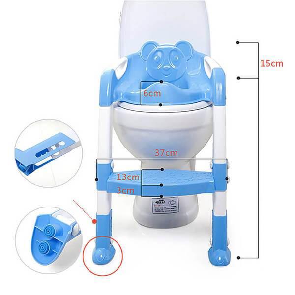 Réducteur de toilette avec poignées pour bébé