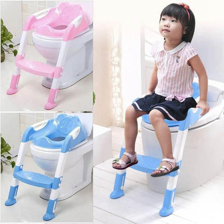 Reducteur de toilette avec marche pied pour enfant démonstration