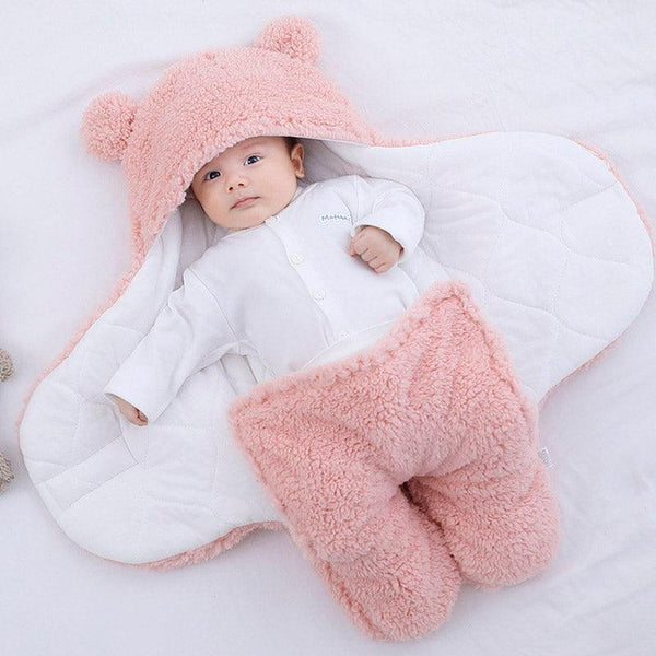 Sac de couchage bébé coton molletonné rose – Mon Petit Ange