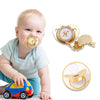 Initial Gold Pacifier &amp; Pacifier Clip - Babystyle™