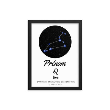 Tableau signe astrologique Lion - Mon Petit Ange