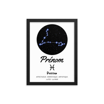 Tableau signe astrologique Poisson - Mon Petit Ange